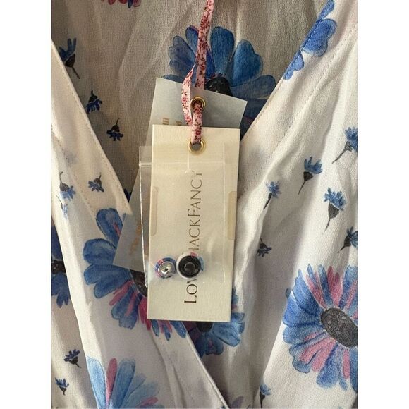 NWT LoveShackFancy Bevelyn Blouson-Sleeve Floral Maxi Dress Size 4 $695 MSRP - Picture 10 of 11